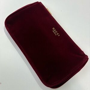 Gucci Deep Red cosmetic bag